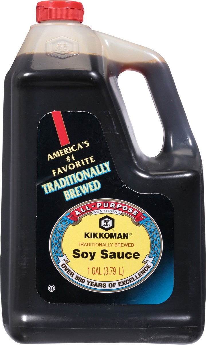 slide 3 of 9, Kikkoman Soy Sauce 1 gal, 1 gal