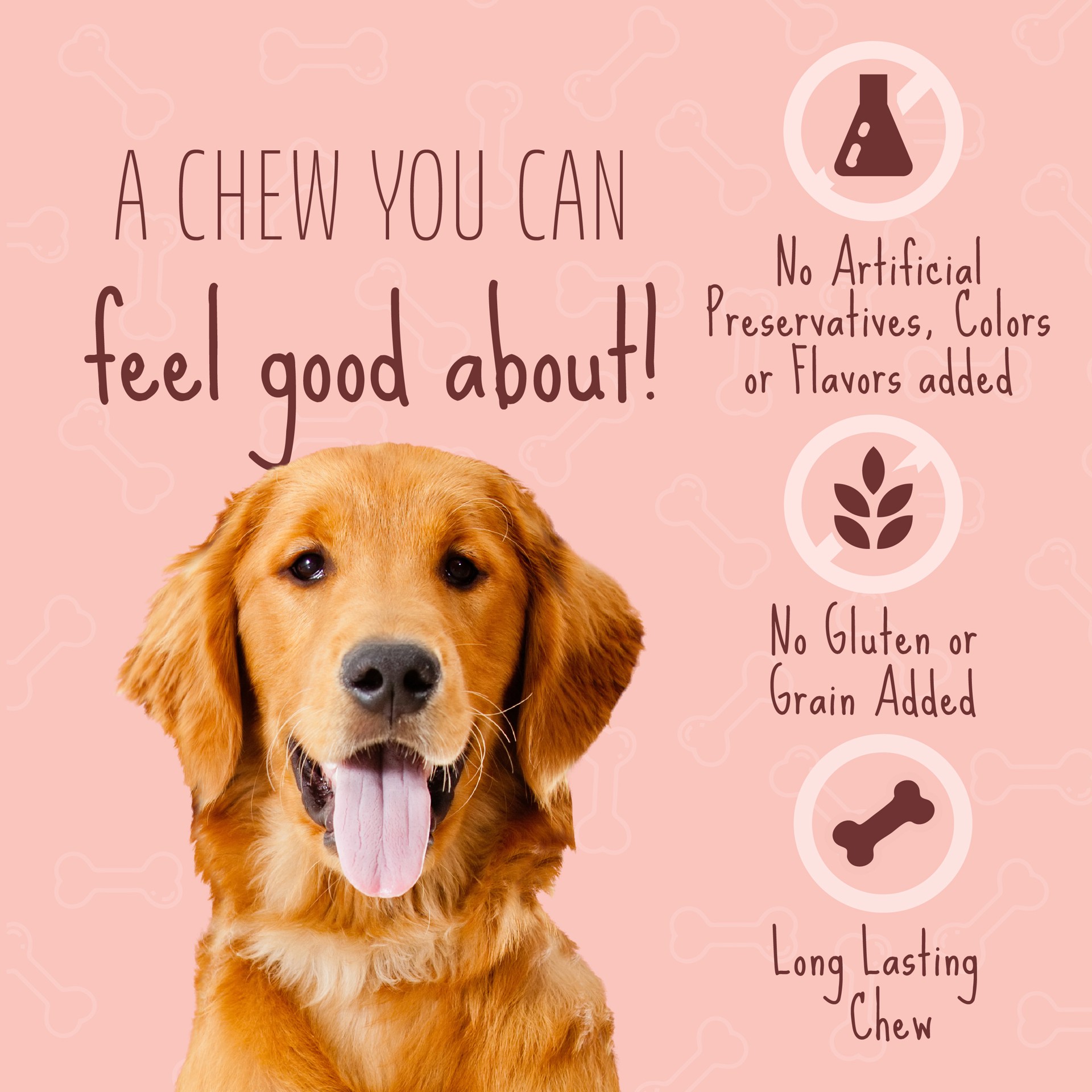 slide 10 of 10, Better Belly Proteins With Real Venison Large Rolls 3 Count, Digestible Rawhide For Dogs, 0.85 lb