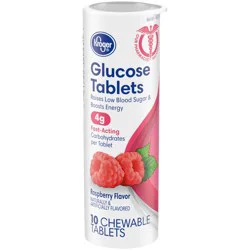 Kroger Raspberry Glucose Chewable Tablets