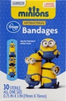 slide 1 of 1, Kroger Kids Minions Bandages, 30 ct