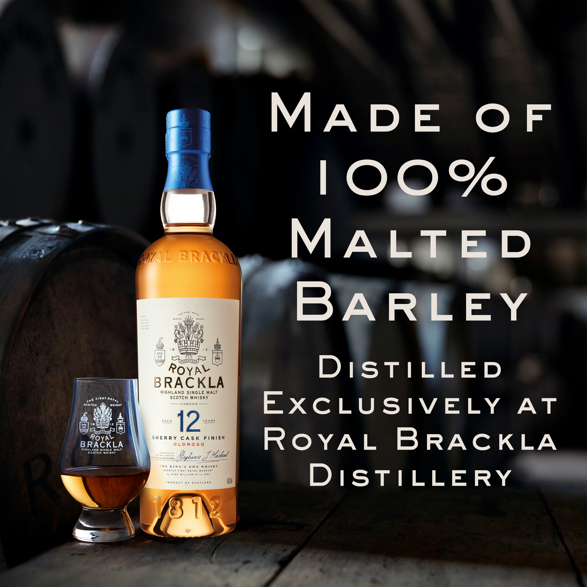 slide 4 of 5, Royal Brackla 12 Year Old Single Malt Scotch Whisky 40% 75Cl/750Ml, 750 ml