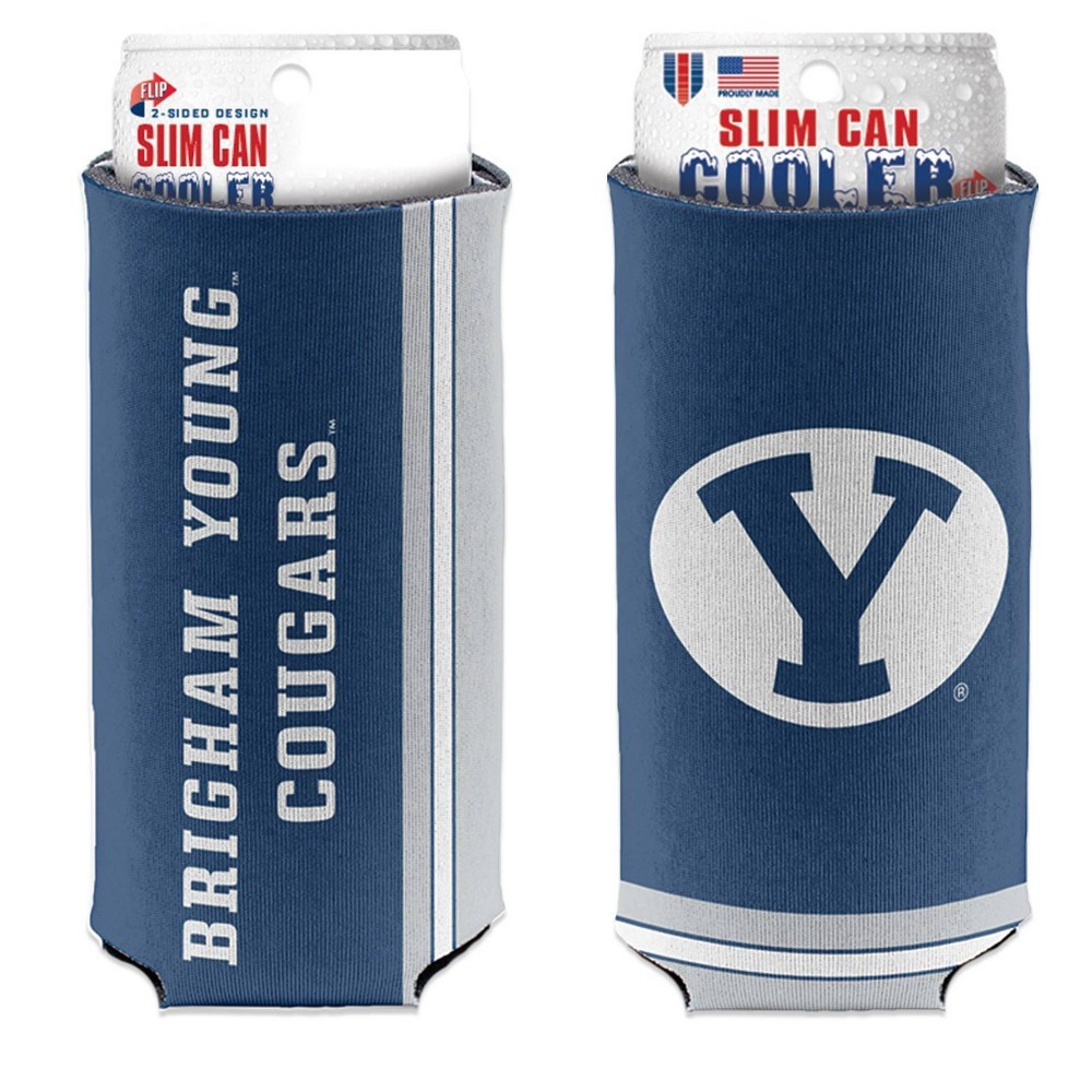 slide 3 of 3, NCAA BYU Cougars Slim Can Cooler, 1 ct