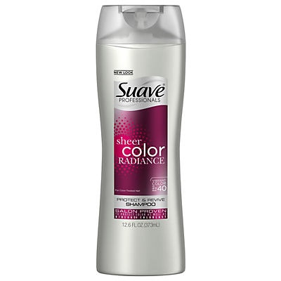 slide 1 of 4, Suave Professionals Color Protection Shampoo for Color-Treated Hair, 12.6 oz