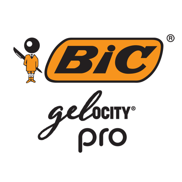 slide 4 of 10, BIC Gelocity Pro Gel Pen, Retractable, Medium Point 0.7MM, Clear Barrel, Black Ink, Pack Of 4, 4 ct