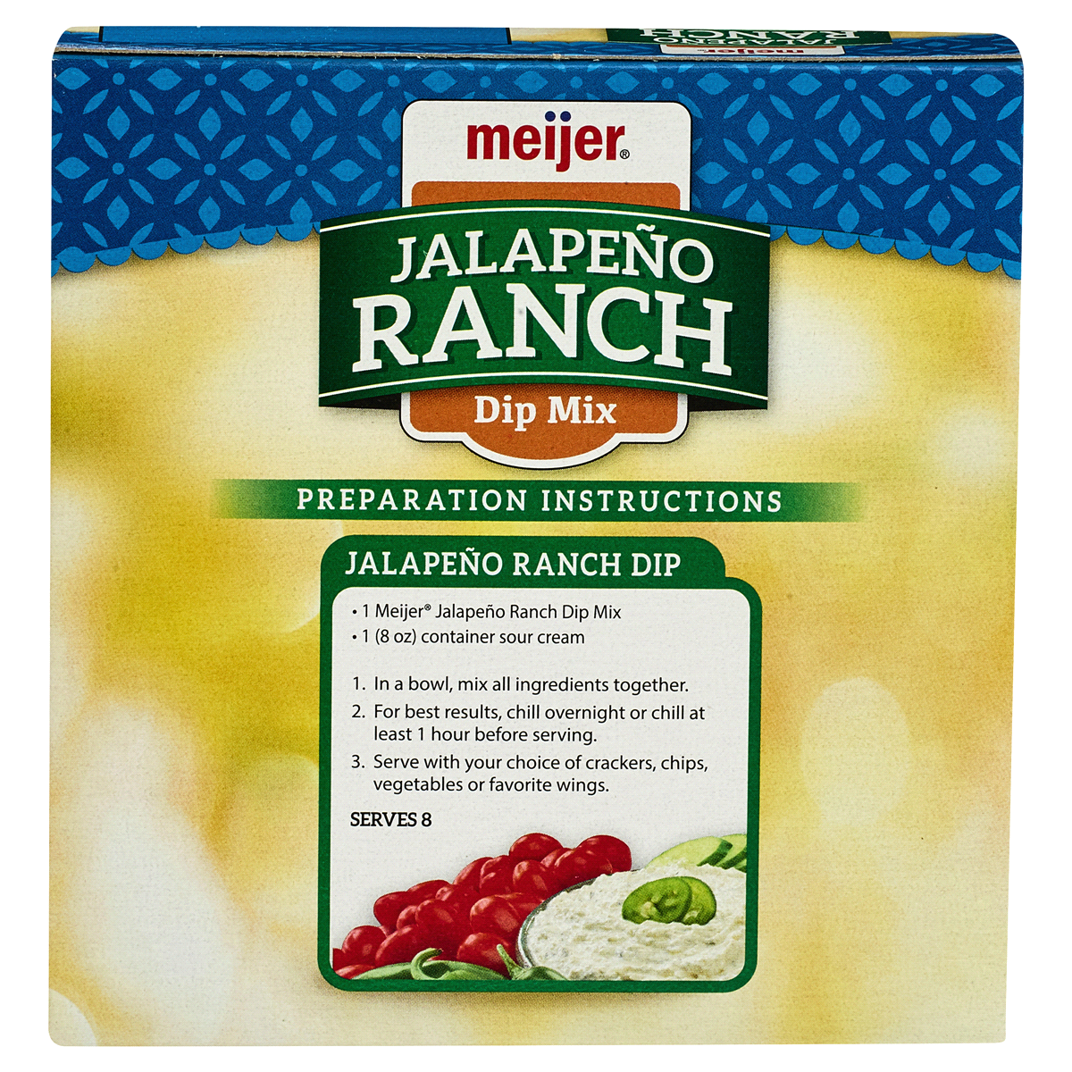 slide 2 of 3, Meijer Jalapeno Ranch Dip Mix, 0.84 oz