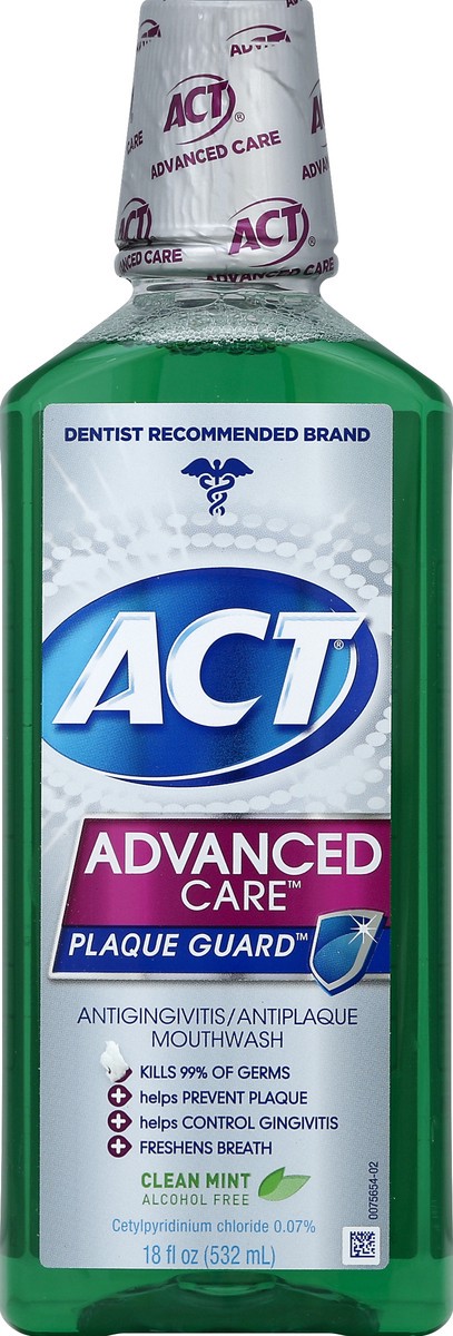 slide 1 of 6, ACT Mouthwash 18 oz, 18 oz