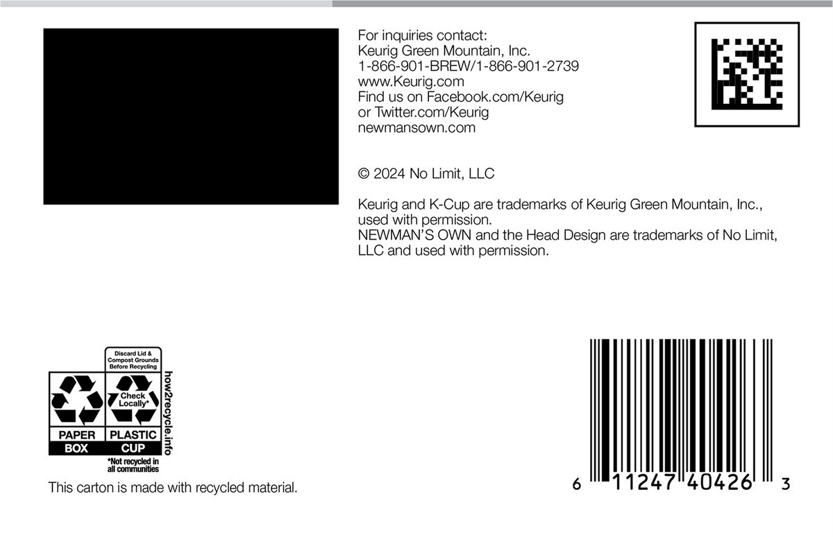 slide 2 of 10, Newman's Own Organics Special Blend Decaf Keurig Single-Serve K-Cup Pods, Medium Roast Coffee, 10 Count, 10 ct