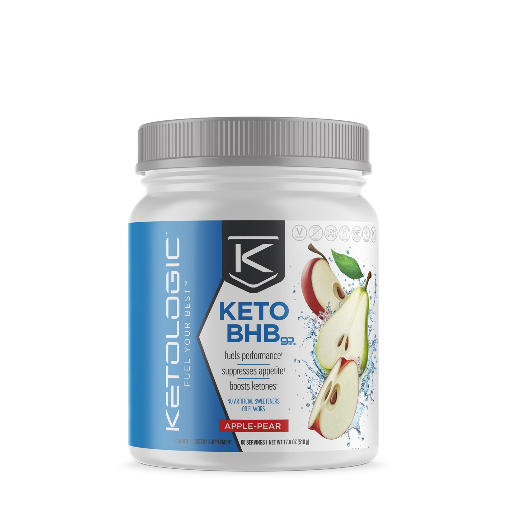 slide 1 of 1, KetoLogic Keto BHB Go - Apple-Pear, 1 ct