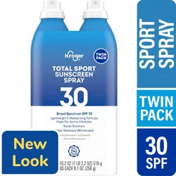 Kroger® Total Sport Sunscreen Spray SPF 30