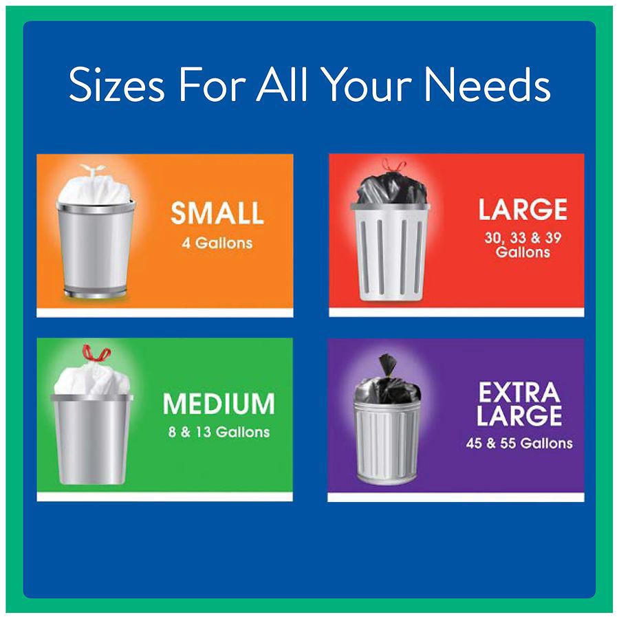 slide 2 of 2, Heavy Kitchen 4 Gallon Trash Bags Small 24 ea, 24 ct