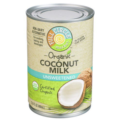 slide 1 of 1, Full Circle Market Unsweetened Coconut Milk, 13.5 oz