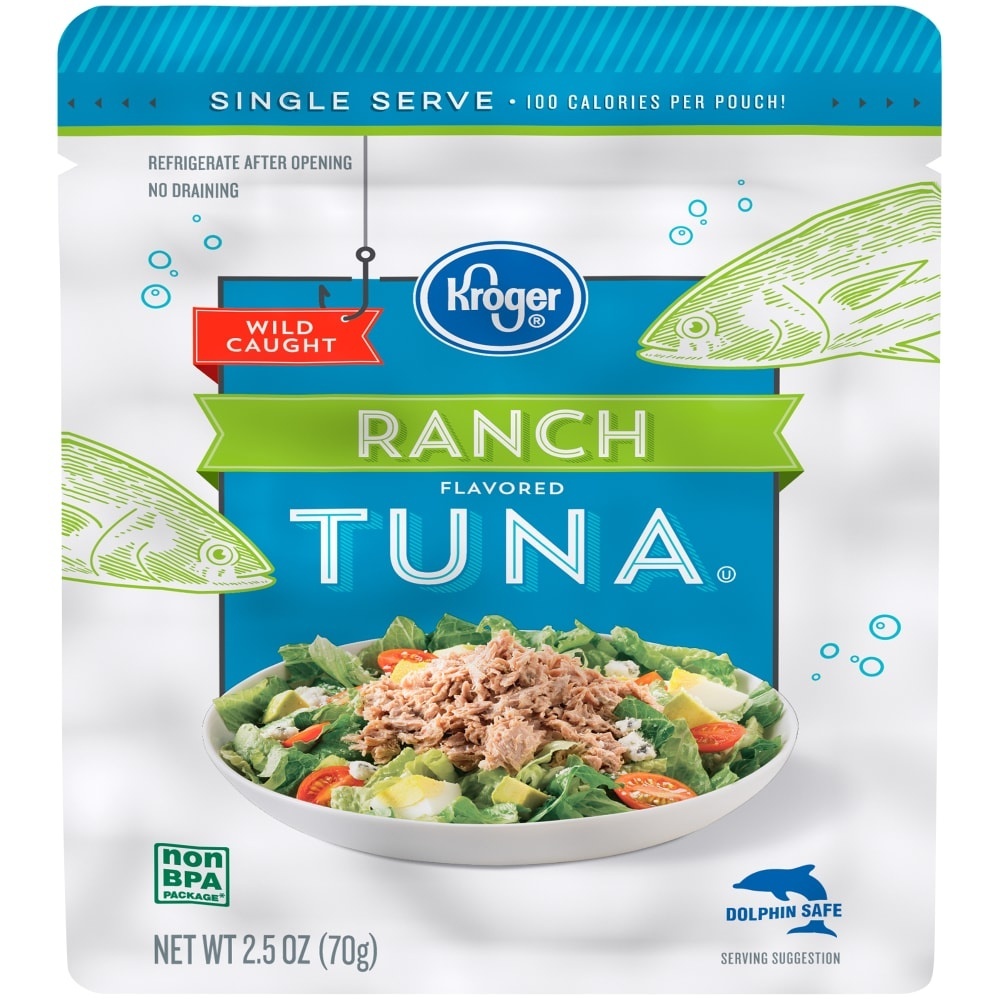 slide 1 of 1, Kroger Ranch Flavored Tuna, 2.5 oz