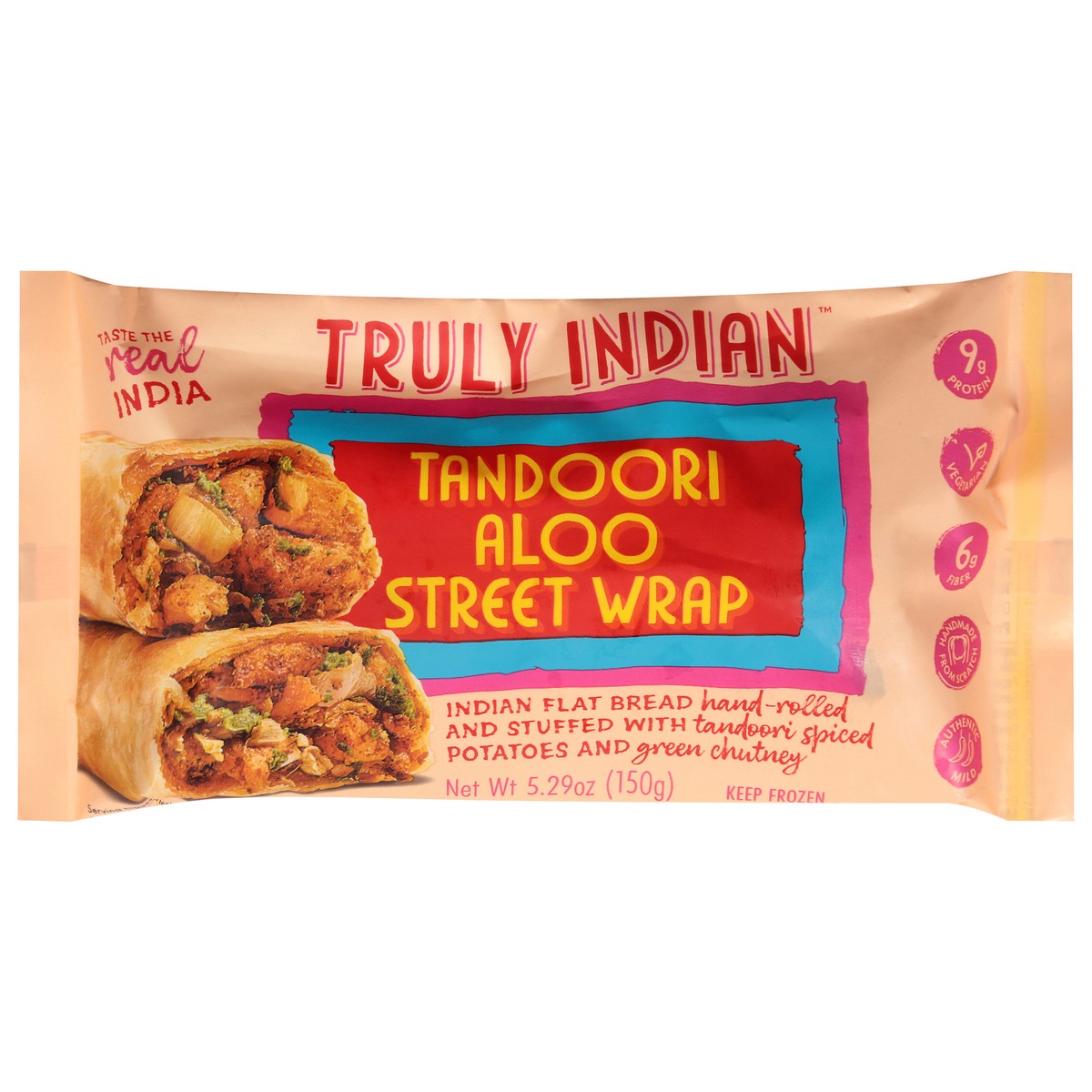 slide 1 of 13, Truly Indian Tandoori Aloo Street Wrap 5.29 oz, 5.29 oz