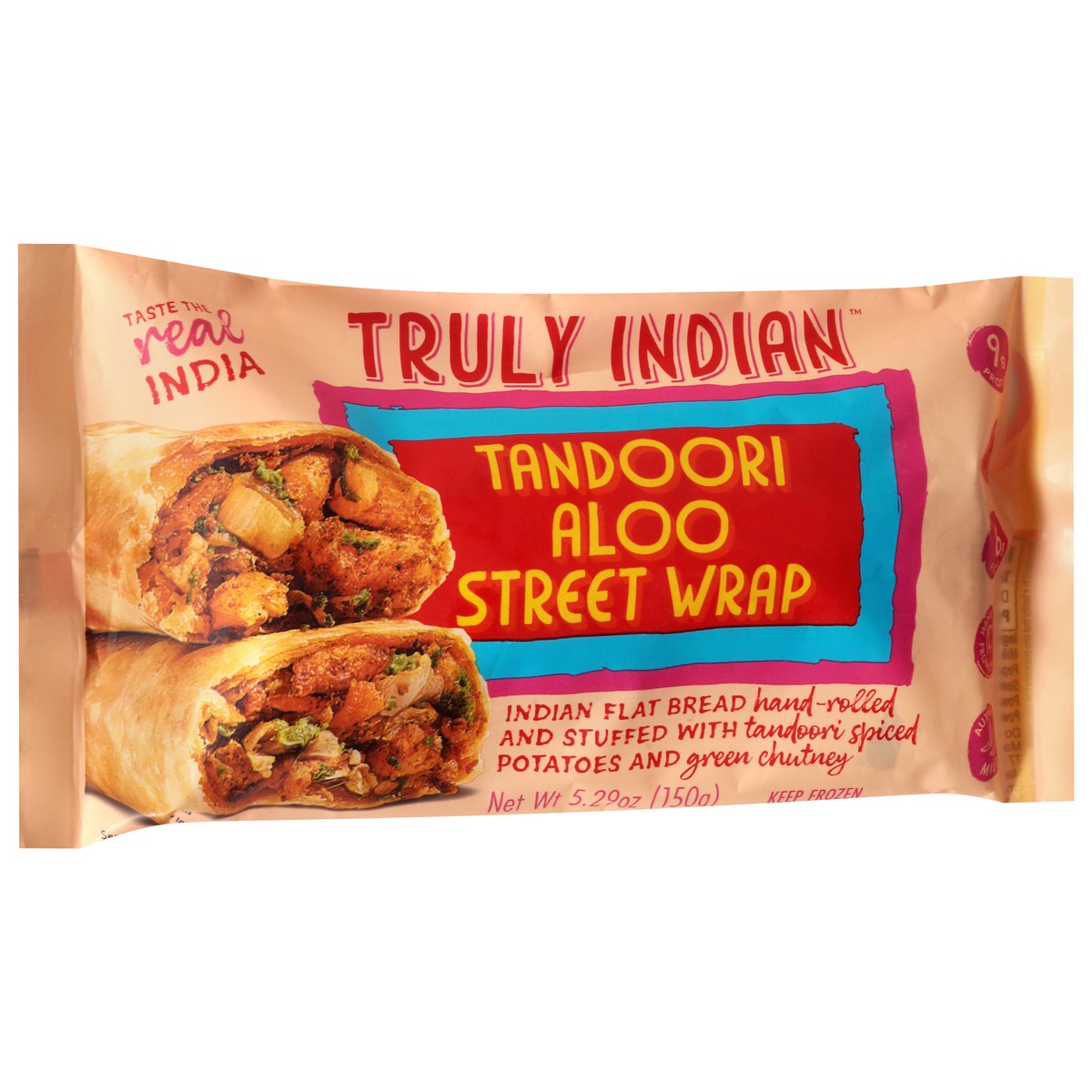 slide 12 of 13, Truly Indian Tandoori Aloo Street Wrap 5.29 oz, 5.29 oz