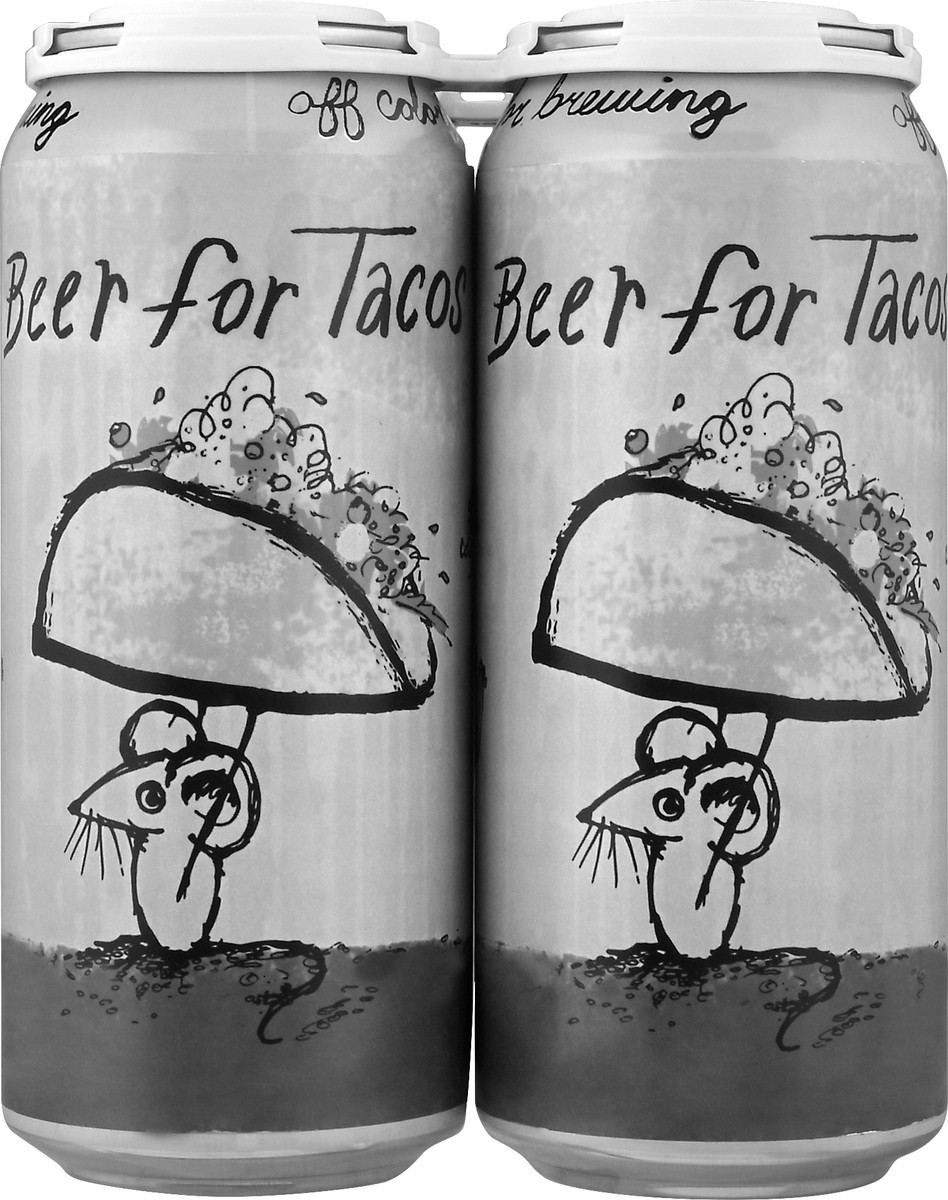 slide 6 of 9, Off Color Brewing Off Color Beer For Tacos 16Oz 4Pack, 4 ct; 12 fl oz