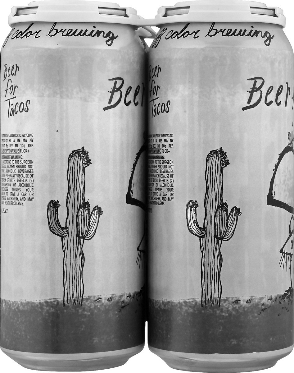 slide 4 of 9, Off Color Brewing Off Color Beer For Tacos 16Oz 4Pack, 4 ct; 12 fl oz