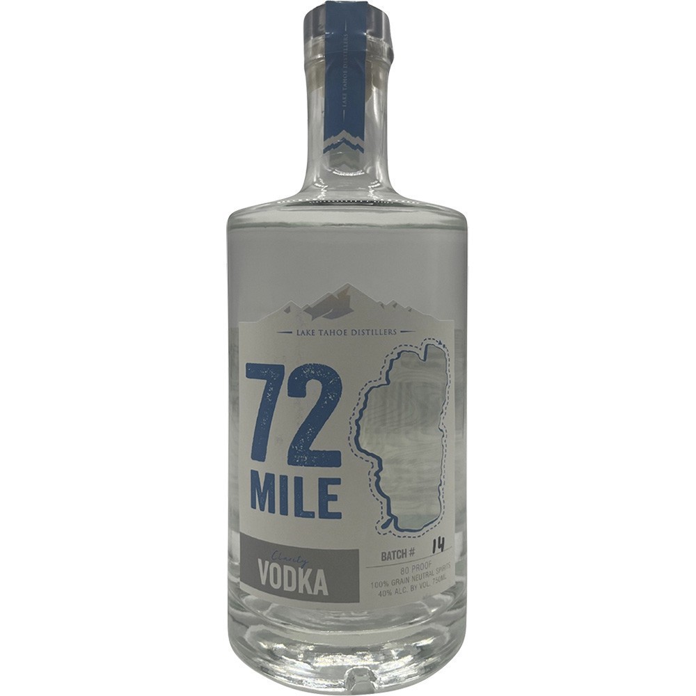 slide 1 of 1, 72 Mile Spirits 72 Mile Clarity Vodka, 750 ml
