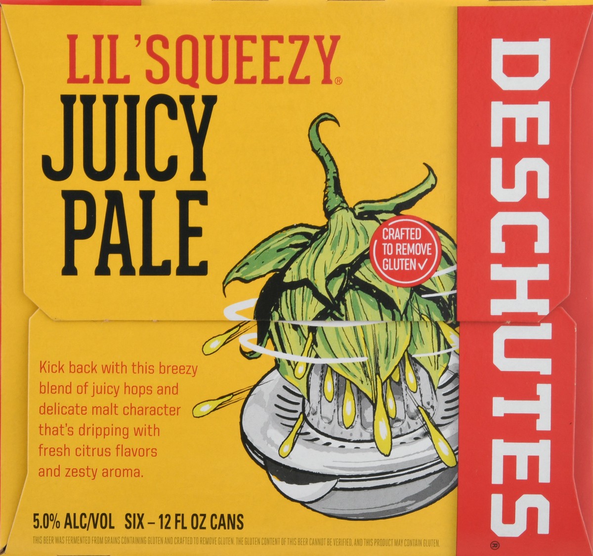 slide 5 of 9, Deschutes Lil Squeezy Juicy Ale, 6 ct; 12 oz