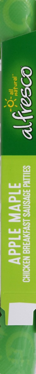 slide 7 of 13, Al Fresco Apple Maple Chicken Breakfast Sausage Patties, 7 oz, 4 ct