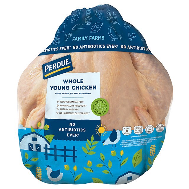 slide 1 of 1, Perdue Organic Whole Fryer Chicken, per lb