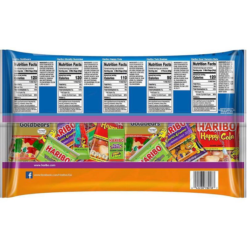 slide 3 of 3, Haribo Trick Or Treat Gummy Candy Mix, 36.1 oz