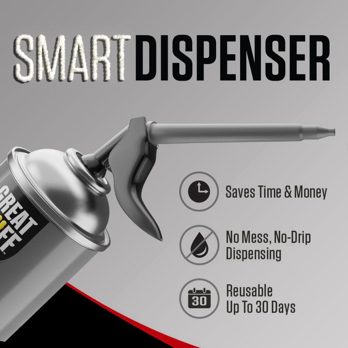 slide 6 of 6, Great Stuff Smart Dispenser Multipurpose Spray Foam Insulation, Black, 12 oz