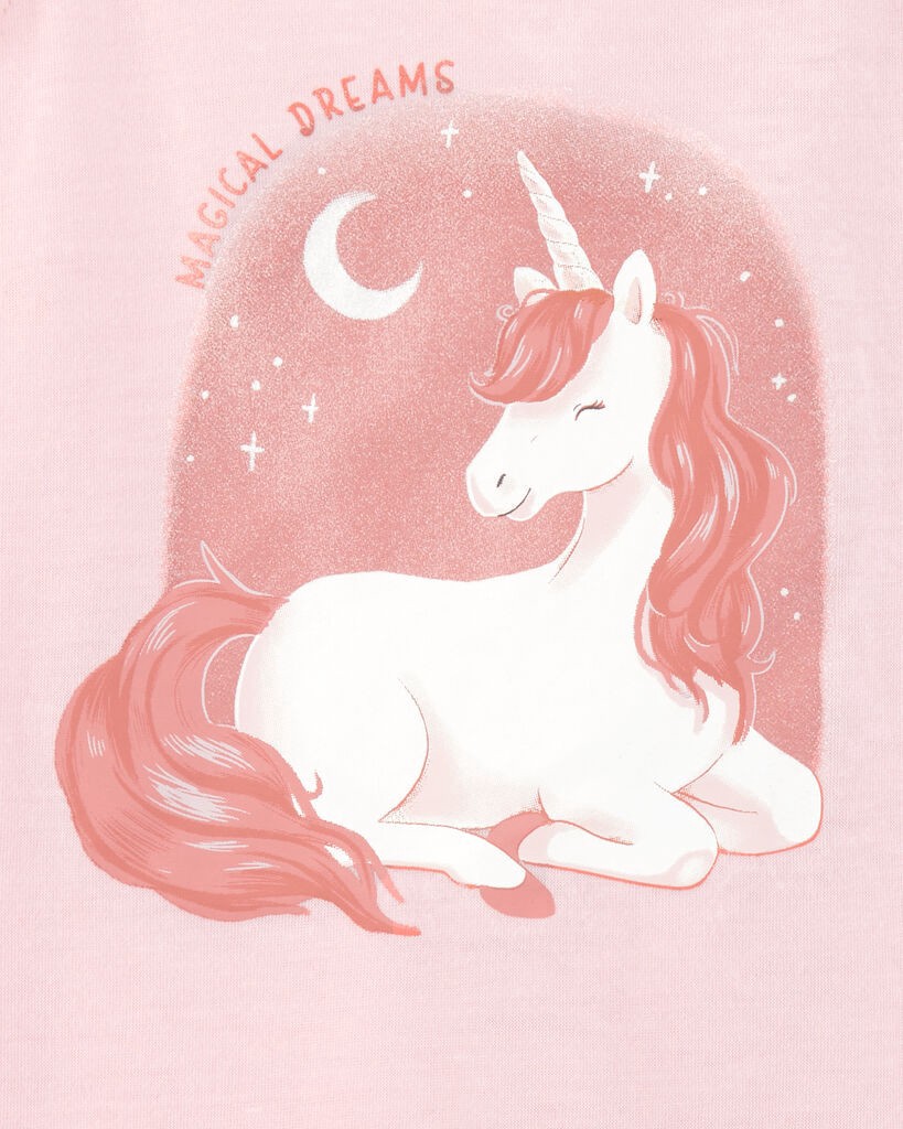 slide 2 of 3, Carter's Kid 2-Pack Unicorn Nightgowns Pink 8-10, 1 ct