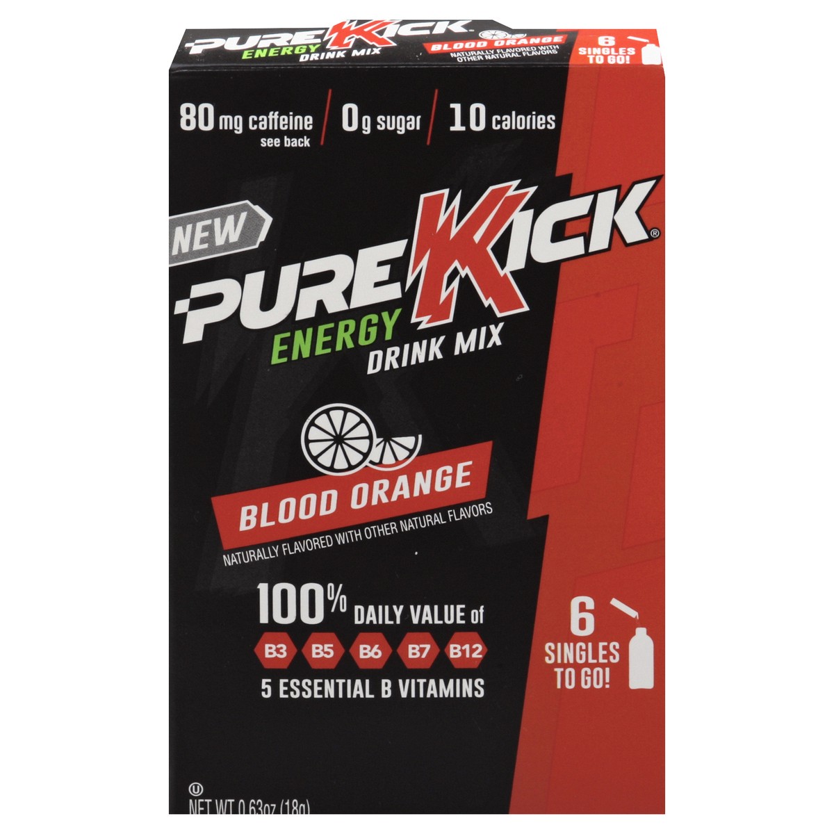 slide 10 of 10, Pure Kick Energy Drink Mix- 6 ct, 6 ct