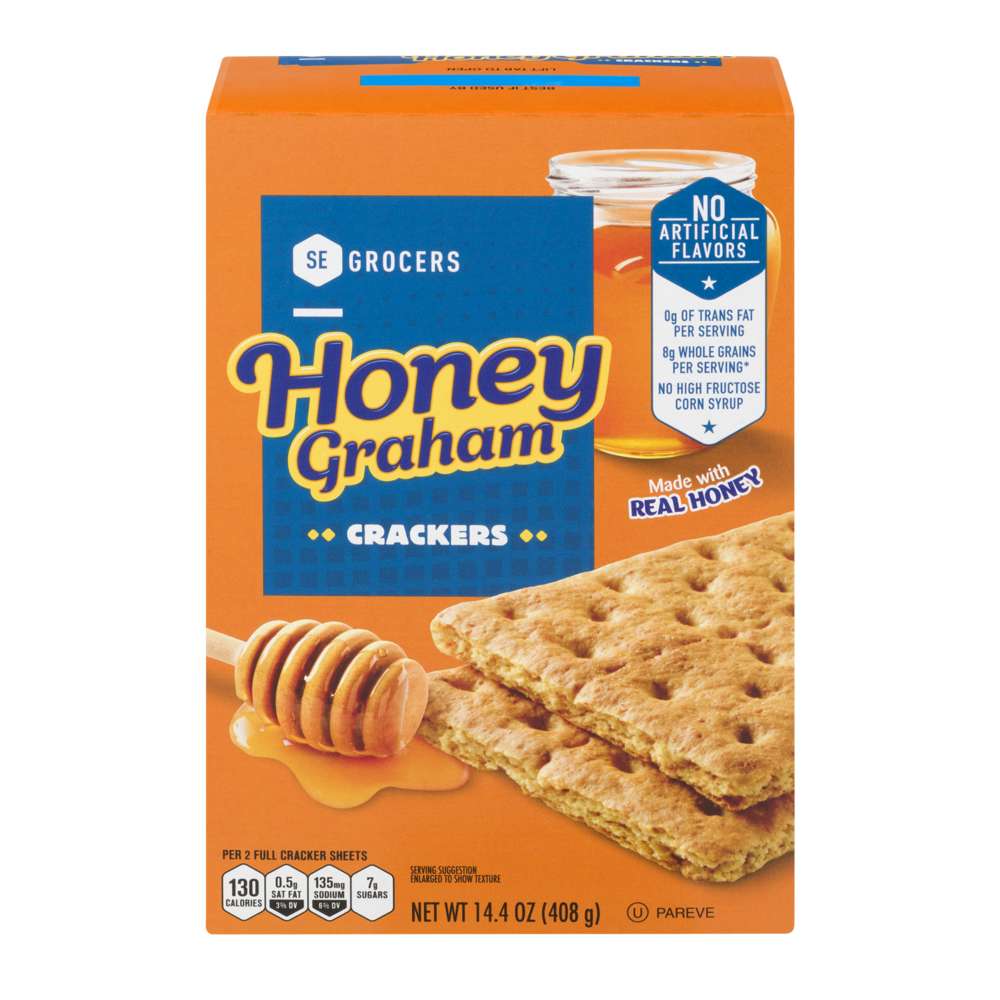 slide 1 of 1, SE Grocers Honey Graham Crackers, 14.4 oz