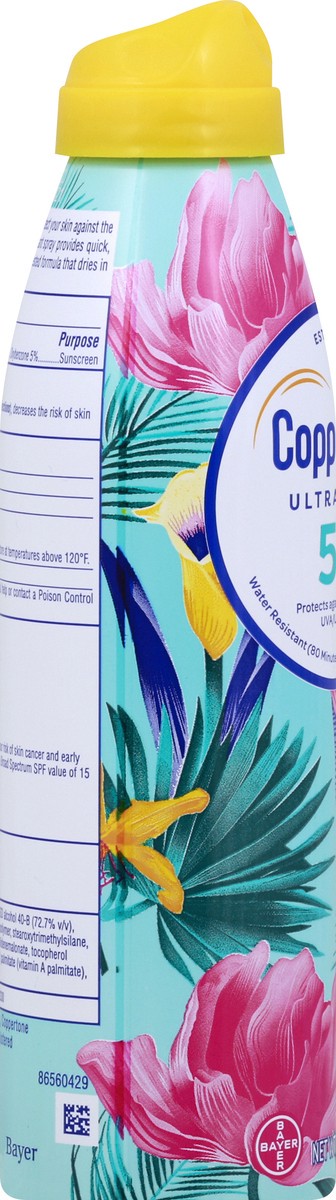 slide 3 of 7, Coppertone Ultra Guard Sunscreen Spray SPF 50, 5.5 oz