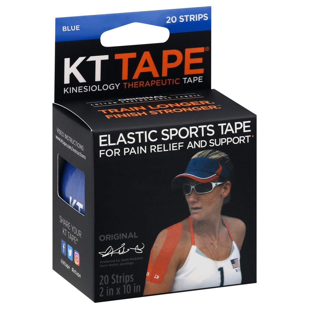 slide 9 of 11, KT Tape Sports Tapes Blue, 20 ct