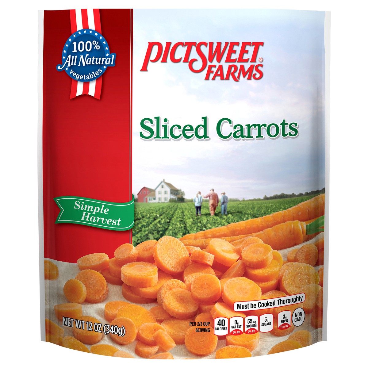 slide 1 of 3, PictSweet Carrots, 12 oz