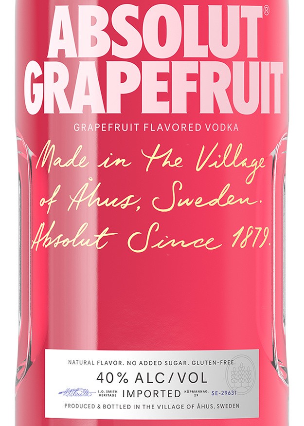 slide 3 of 10, Absolut Grapefruit Flavored Vodka, 1.75 L Bottle, 40% ABV, 59.2 oz