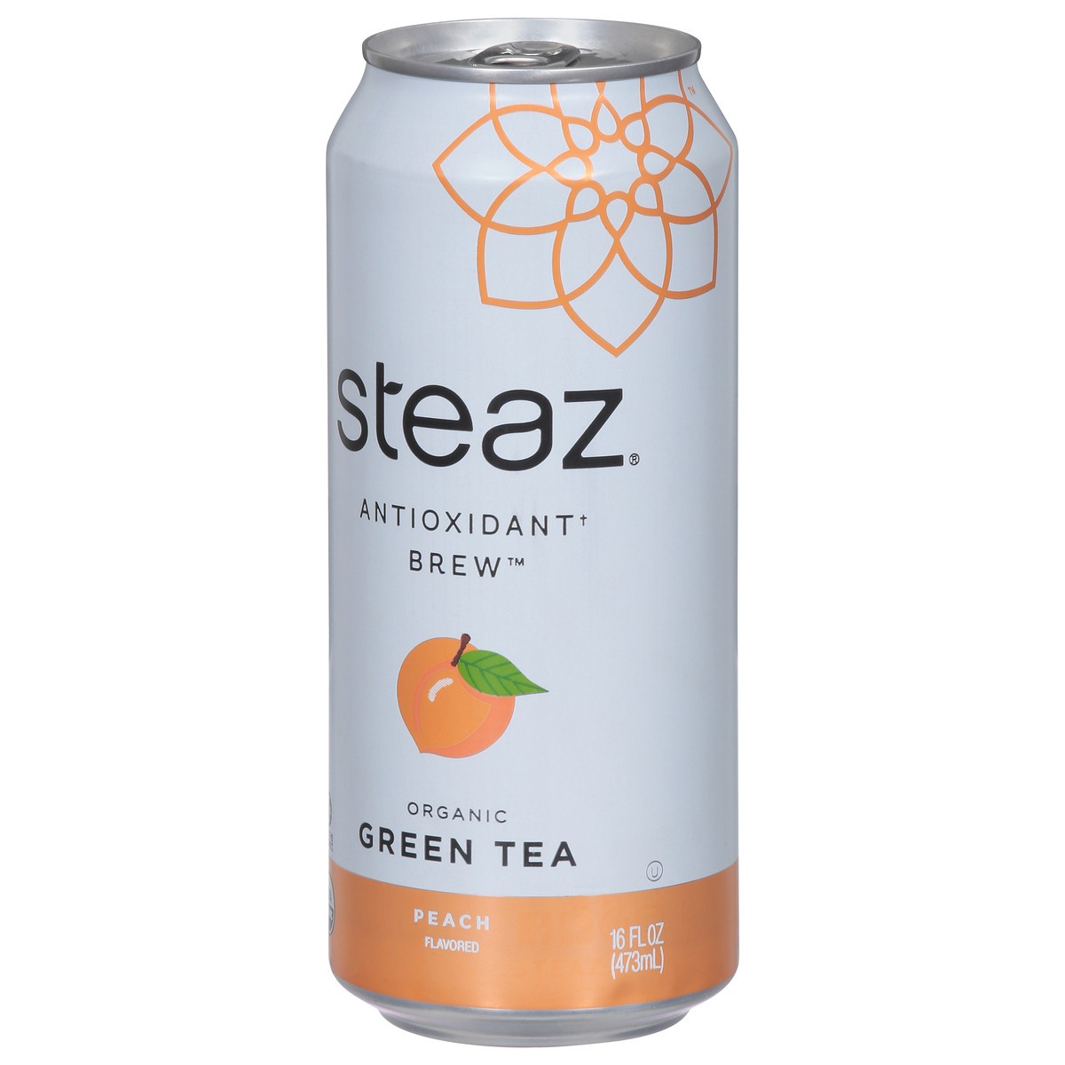 slide 3 of 9, Steaz Organic Peach Flavored Green Tea 16 fl oz, 16 fl oz