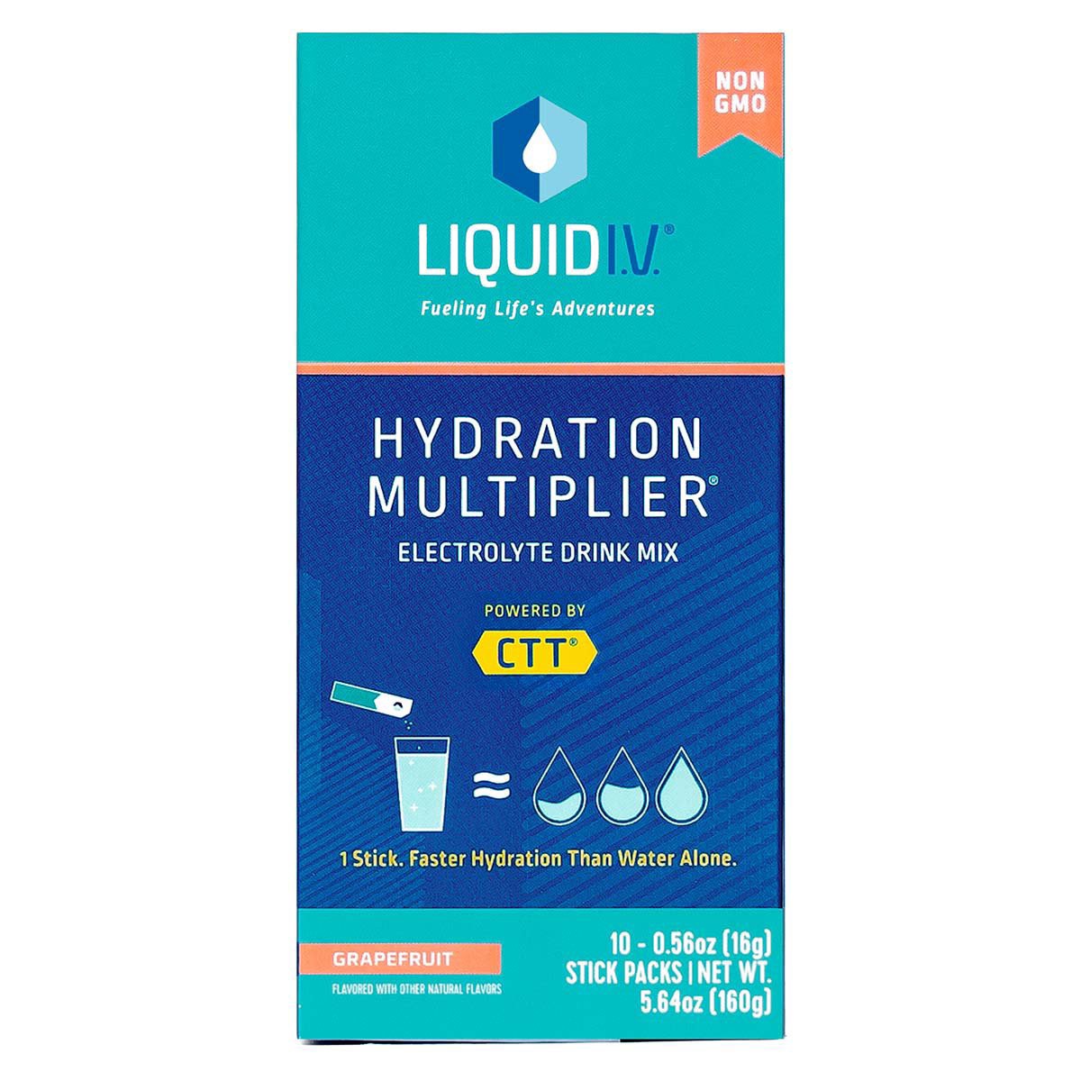 slide 1 of 1, Liquid I.V. Hydration Multiplier Electrolyte Drink Mix - Grapefruit- 10 ct, 10 ct
