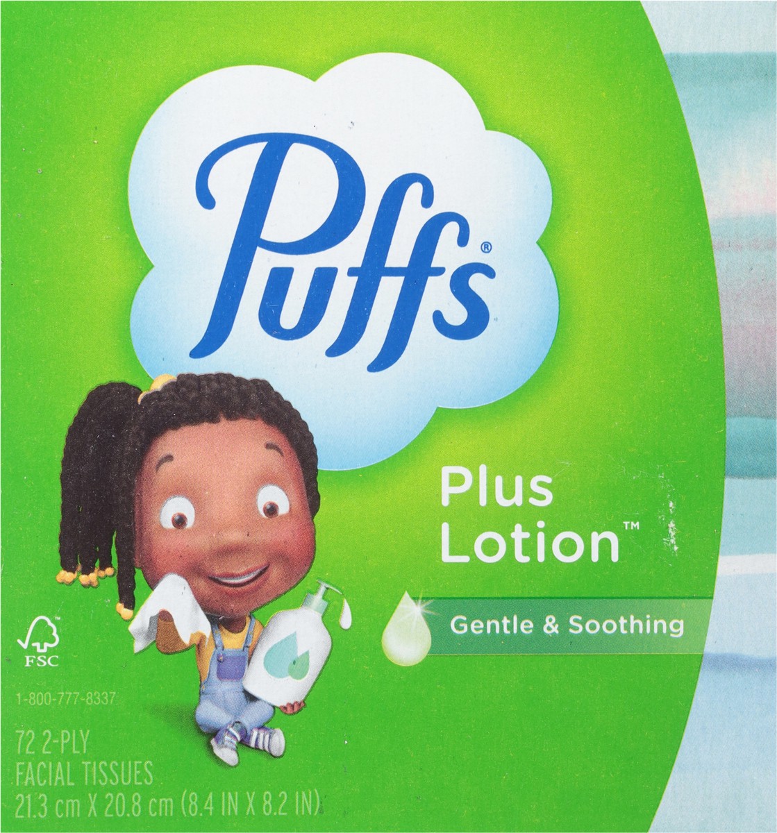 slide 11 of 12, Puffs Plus Lotion Gentle & Soothing 2-Ply Facial Tissues 72 Each, 72 ct