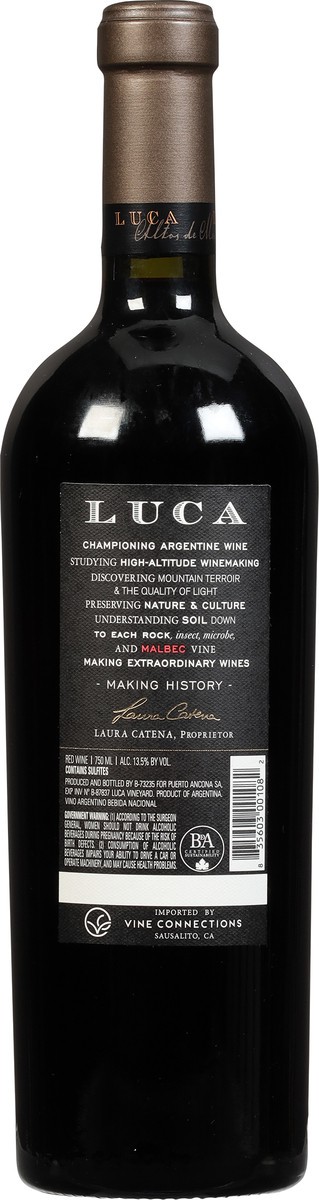 slide 9 of 9, Luca Malbec 750 ml, 750 ml