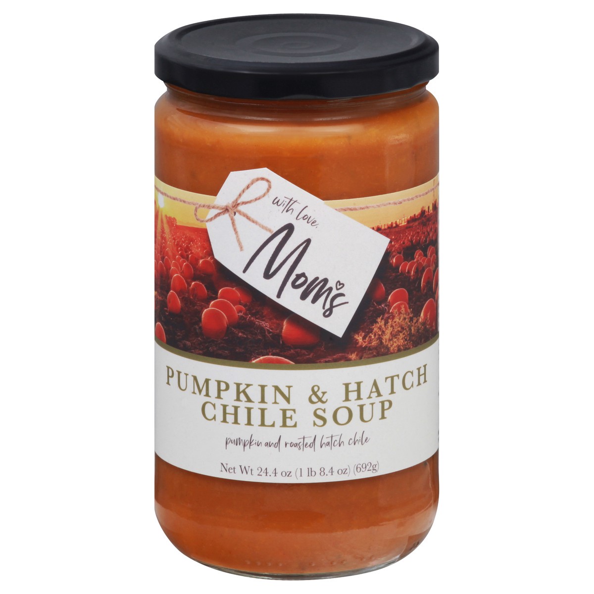 slide 10 of 14, Mom's Pumpkin & Hatch Chile Soup 24.4 oz, 24.4 oz