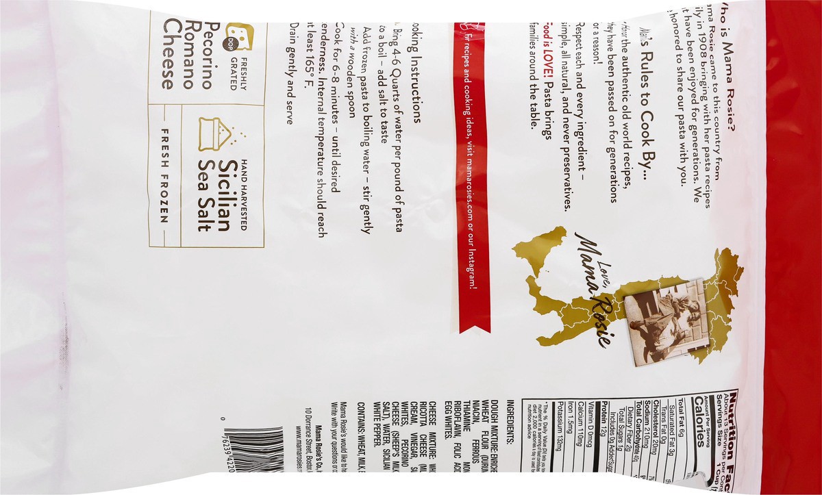 slide 7 of 13, Mama Rosie's Family Size Mini Round Cheese Ravioli 60 oz, 60 oz