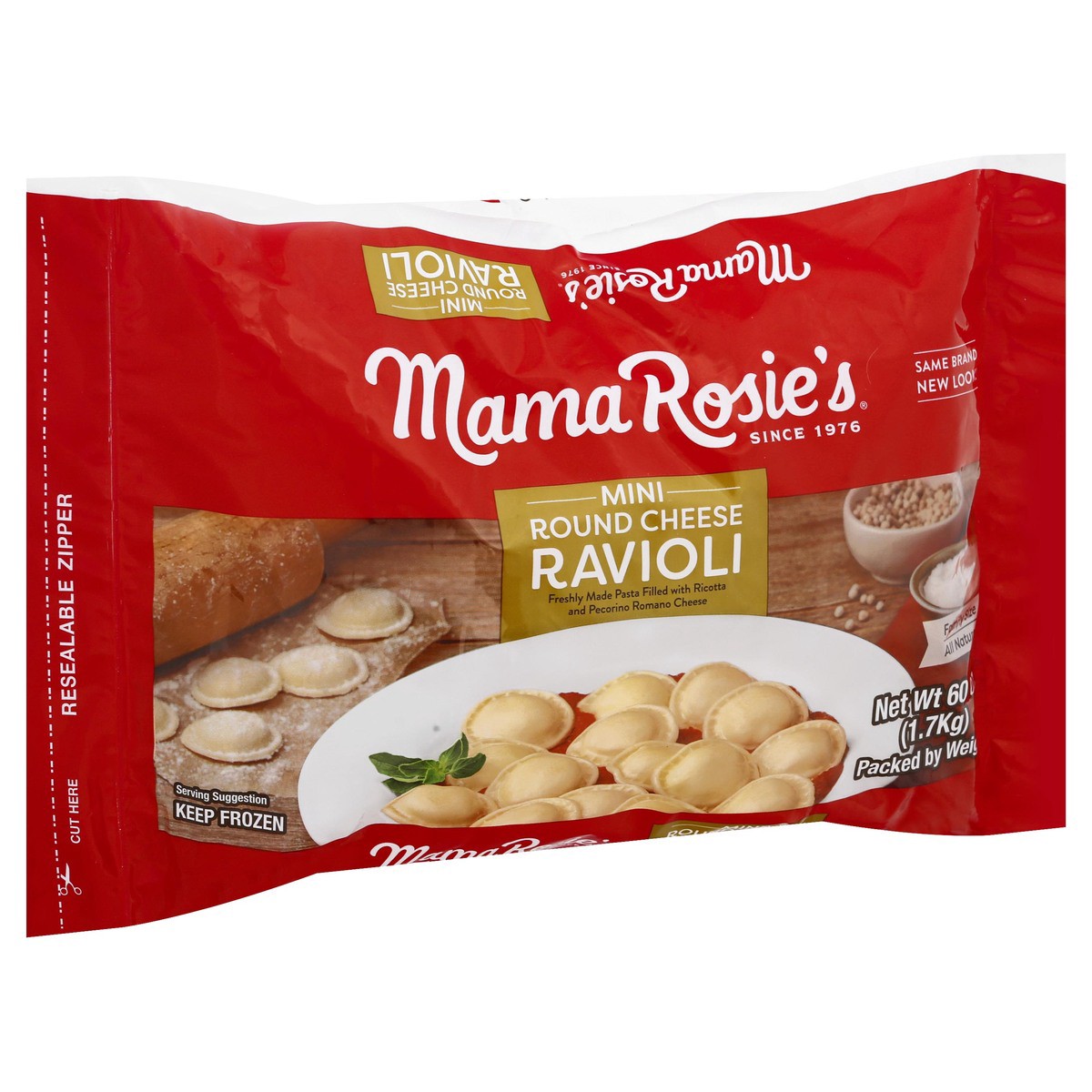 slide 10 of 13, Mama Rosie's Family Size Mini Round Cheese Ravioli 60 oz, 60 oz