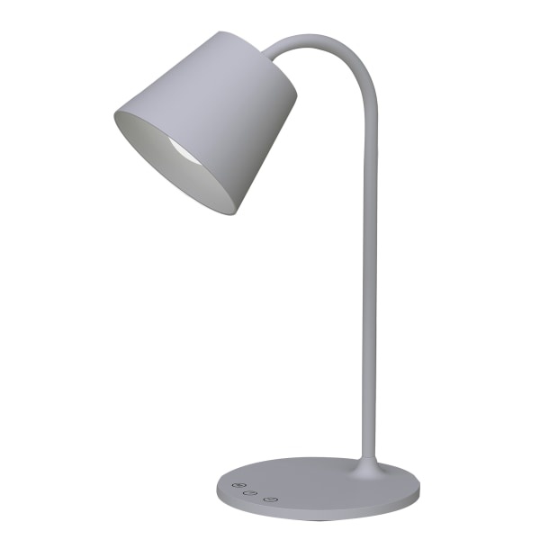 slide 1 of 3, Realspace Kessly Led Desk Lamp With Usb Port, 15-3/4''H, Gray, 1 ct