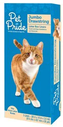 Pet Pride Jumbo Drawstring Cat Litter Box Liners