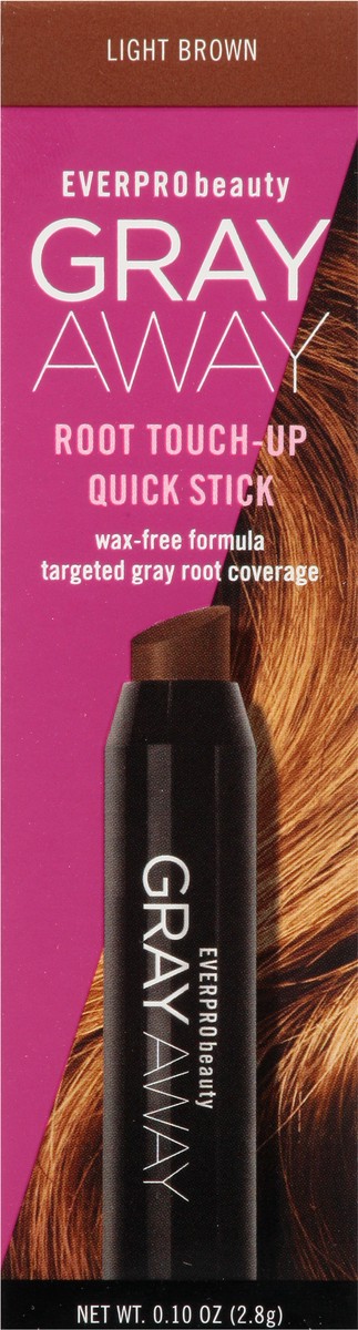 slide 9 of 13, Everpro Gray Away Root Touch-Up Light Brown to Medium Brown Quick Stick 0.10 oz, 0.1 oz