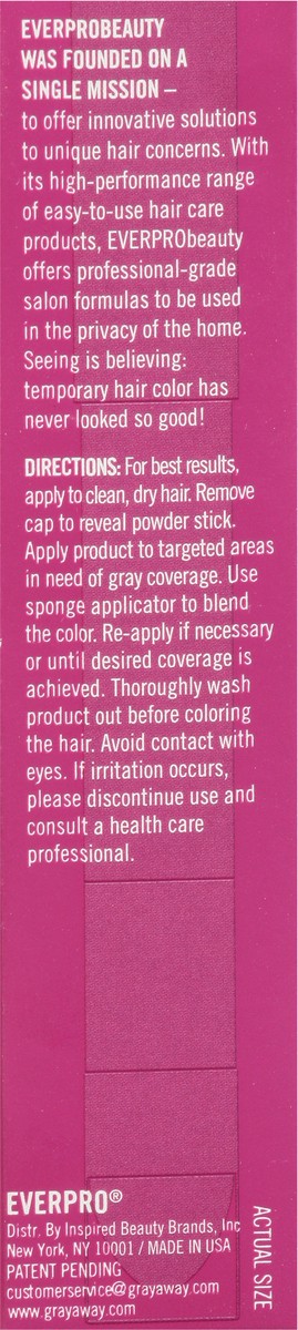 slide 7 of 13, Everpro Gray Away Root Touch-Up Light Brown to Medium Brown Quick Stick 0.10 oz, 0.1 oz