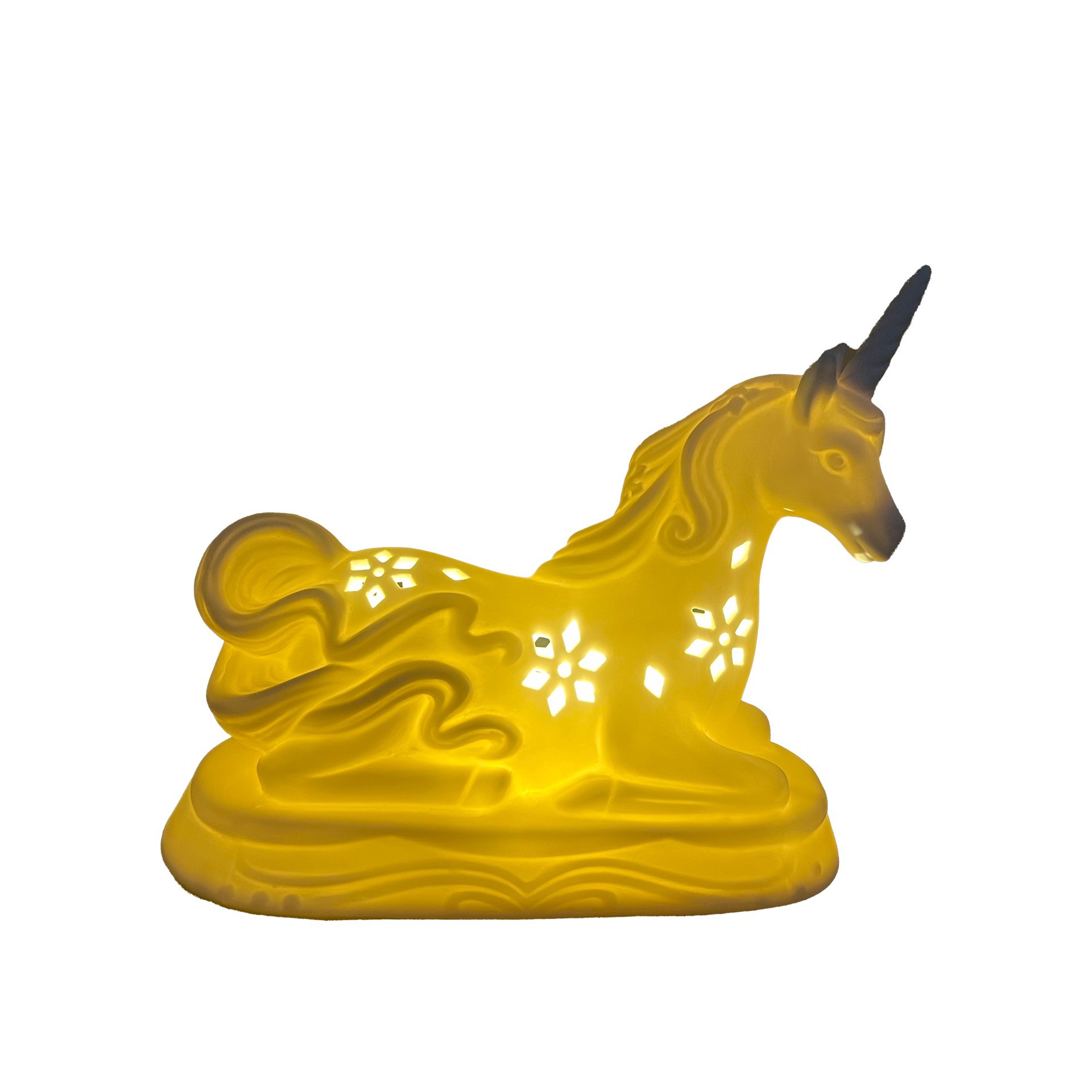 slide 2 of 5, 8.5" Led Diy Ceramic Unicorn Decor By Make Market, 8.46 in x 3.6 in x 6.5 in