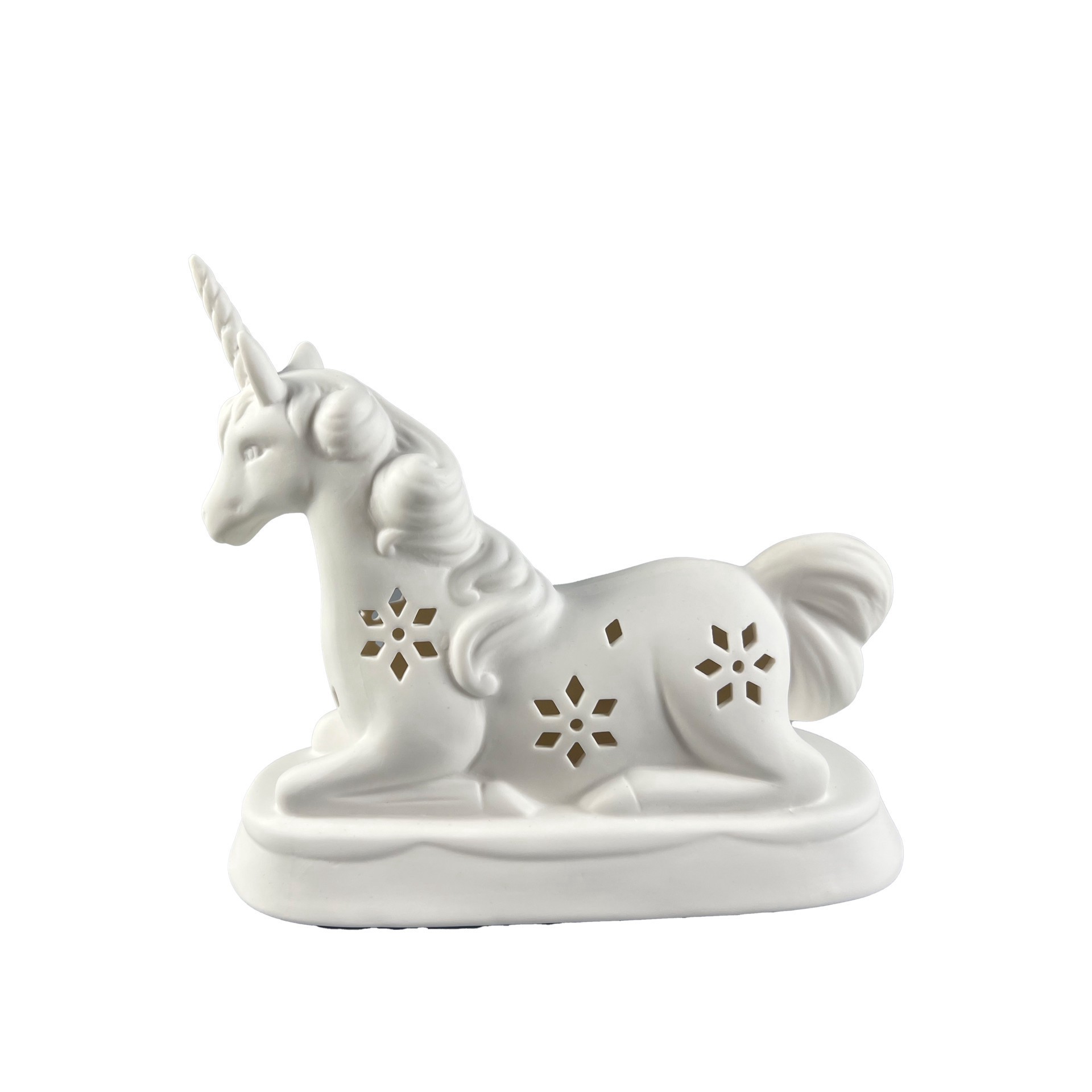 slide 3 of 5, 8.5" Led Diy Ceramic Unicorn Decor By Make Market, 8.46 in x 3.6 in x 6.5 in