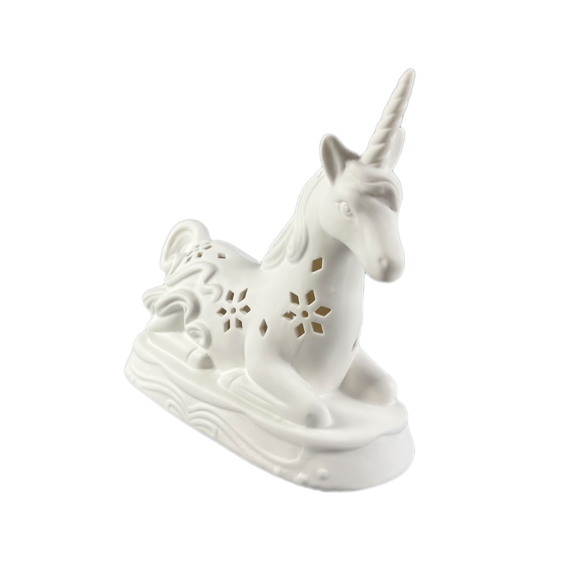 slide 5 of 5, 8.5" Led Diy Ceramic Unicorn Decor By Make Market, 8.46 in x 3.6 in x 6.5 in