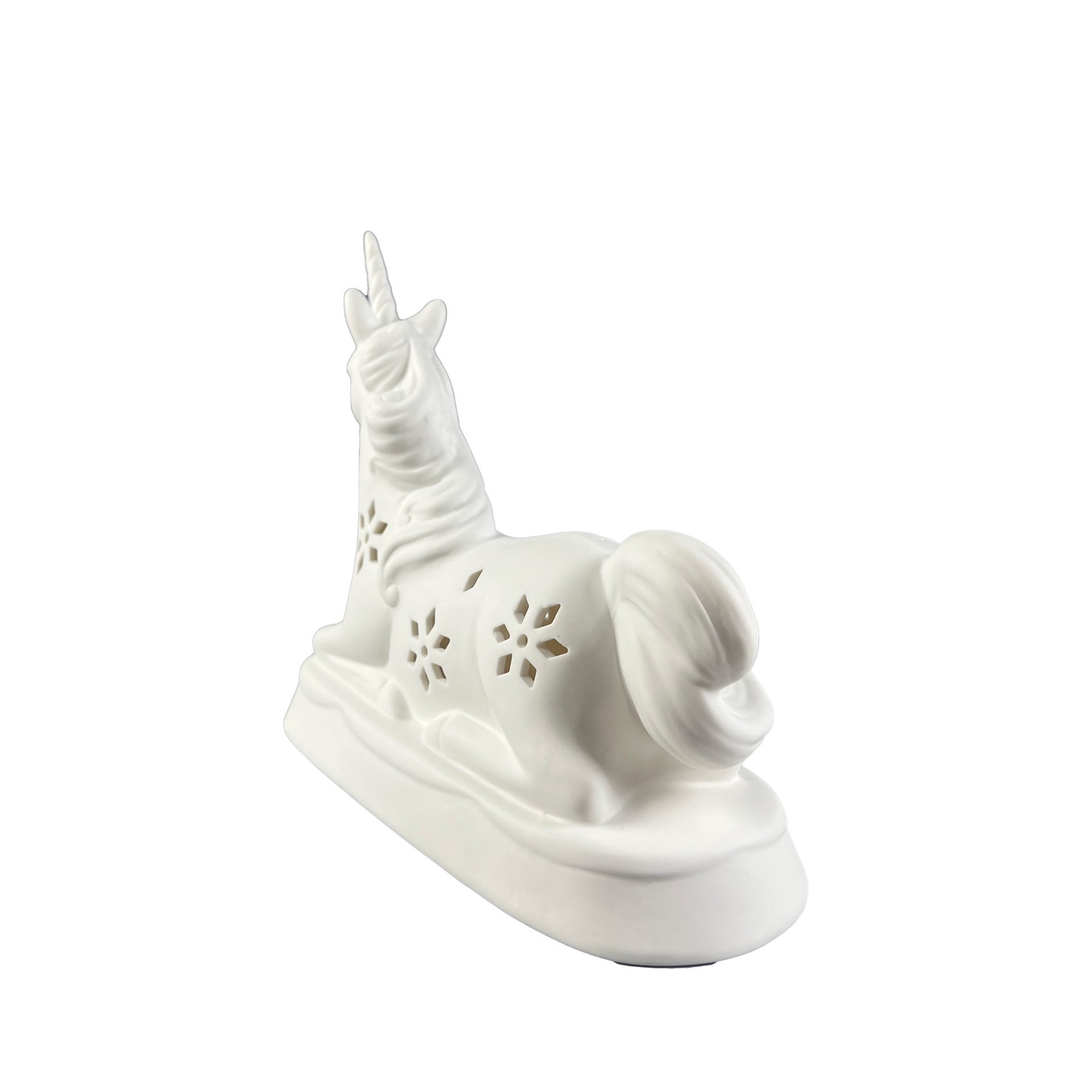 slide 4 of 5, 8.5" Led Diy Ceramic Unicorn Decor By Make Market, 8.46 in x 3.6 in x 6.5 in