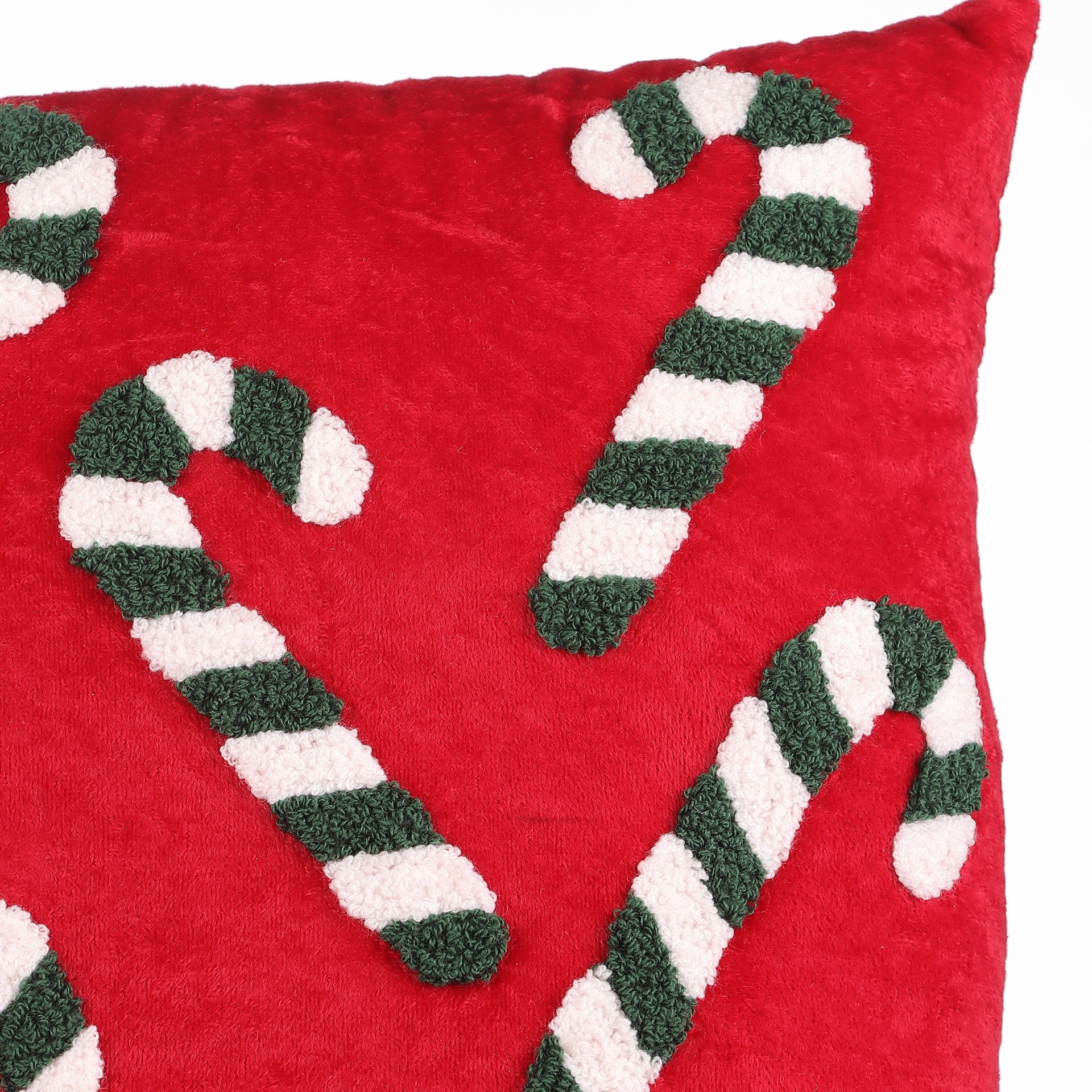 slide 3 of 6, 16" Candy Cane Throw Pillow By Ashland, 16 in x 16 in