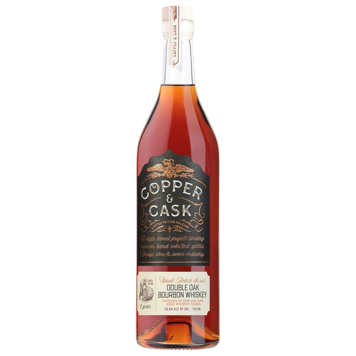 slide 11 of 11, Copper & Cask - Master Batch Double Oak Bourbon, 750 ml